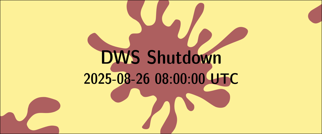 data web service (DWS) retirement -- update