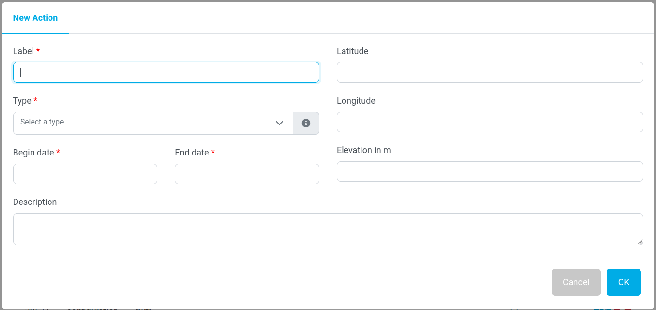 Dialogue adding new action to item