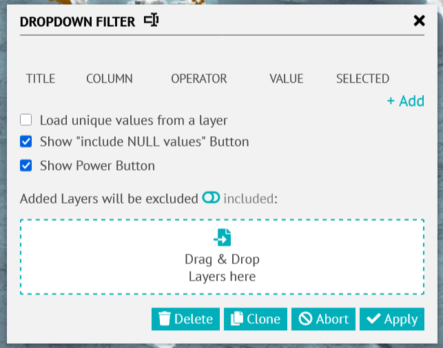 Dropdown Filter